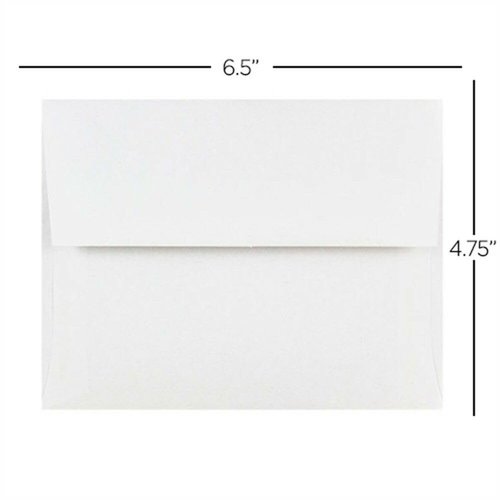 LUXPaper A6 Invitation Envelopes | 4 3/4" x 6 1/2" | Bright White | 70lb. Text | 500 Qty