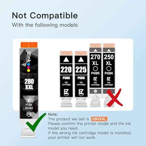 E-Z Ink Compatible Ink Cartridge Replacement for Canon PGI-280XXL CLI-281XXL PGI 280XXL CLI 281XXL to use with PIXMA TS9120 TS8120 TS8220 (PGBK, Black, Photo Blue, Cyan, Magenta, Yellow) 12 Pack