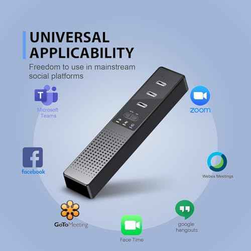 3 in 1 USB Computer Speaker with Microphone, PC Laptop Desktop Conference Speaker with Mic for Smart Home Office and Online Study£¬360 Degree Enhanced (Classic tpye-c)