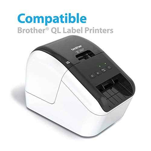Buhbo Compatible Refill Replacement Label for Brother DK-1201 1-1/7" x 3-1/2" for Address and Barcodes (20 Pack / 400 Labels Per Roll)