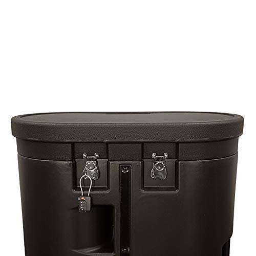 Vispronet Hard PVC Equipment Case with Wheels, Removable Lid, 26.5x30.5x11in