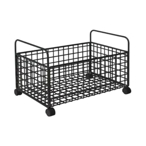 Milageto M Rolling Book Cart Under Desk Storage Carts with Wheels