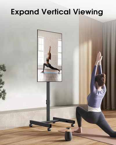 Xyndyx Rolling TV Stand 13-50 Inch TV/Monitor with 50mm Pole, 88 lb Capacity
