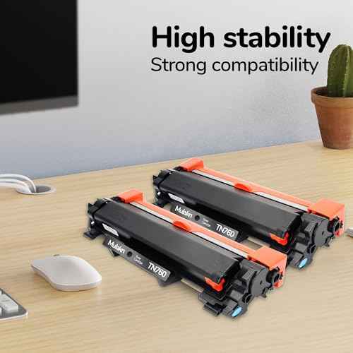 TN760 for Brother TN760 Toner Cartridges to Use with MFC-L2750DW MFC-L2710DW HL-L2350DW HL-L2395DW HL-L2370DW DCP-L2550DW Printer High Yeild Black (1PK TN760XL)