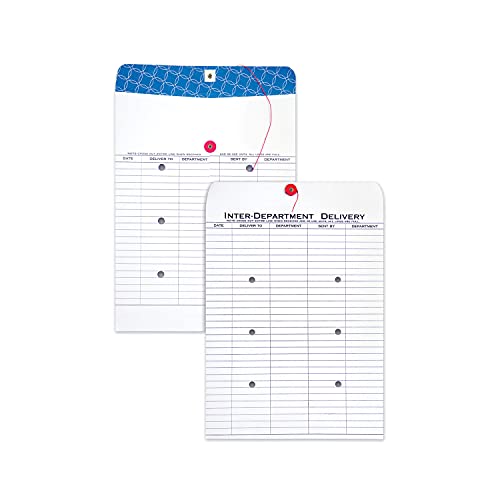 Quality Park 63663 Inter-Office Envelopes, 10 x 13 Inches, White, 100 Pack