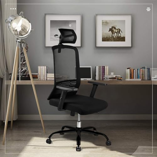 MASTERY MART 28 Inch Office Chair Base Replacement, 2500 lbs Capacity, Heavy-Duty Metal Base for Swivel Gaming Chair, Universal Caster Hole, Matte Black