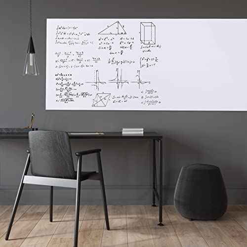 HAMIGAR Whiteboard Sticker for Wall 36" x 79" Dry Erase Board Large Wallpaper Peel and Stick, White Board Stick on Wall, Contact Paper Adhesive Poster Board Whiteboard with 1 Marker
