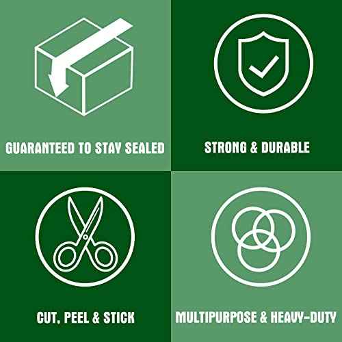 HERKKA Clear Packing Tape, 18 Rolls Heavy Duty Packaging Tape for Shipping Packaging Moving Sealing, 3 Mil Thick Clear Packing Tape, 1.88 inches Wide, 65 Yards Per Roll, 1170 Total Yards