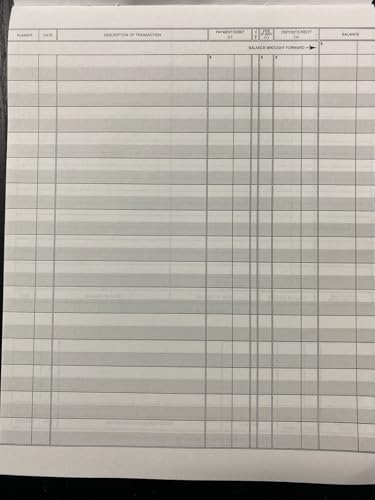 5Forms 56202N Secretary Deskbook Check Registers, 6 3/8 x 8 1/4, Pack of 5
