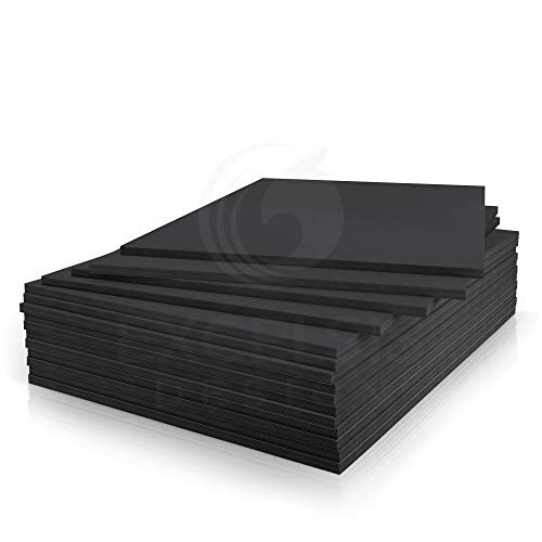 Black Foam Board 20 x 30 x 1/8" (3mm) Inch, 15 Pack Acid-Free Foam Core Poster Board Sheets for Art, Crafts, Presentation, Vision Board, Signboard, and Party Decorations