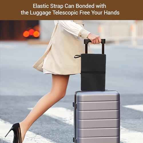 Airplane Seat Cushions 2 Pack, Travel Seat Cushion 16.8 * 13 * 2 inches with Handle, Foldable & Portable for Travel and Outdoor Use (Black)
