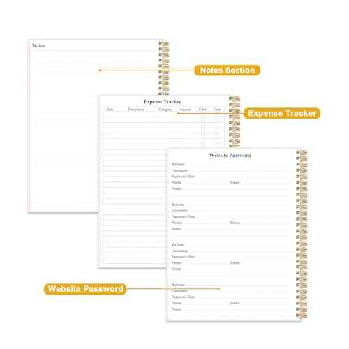 Monthly Planner 2025-2026 - Monthly Calendar from November 2025 to December 2026, 2025-2026 Planner with Inner Pocket, Elastic Band, 8.5" x 11", Color Large Flower