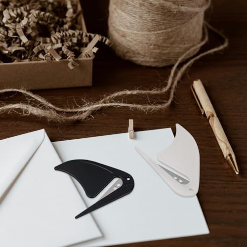 Envelope Opener 3-Pack - Safe Letter & Parcel Cutter with Sharp Blade
