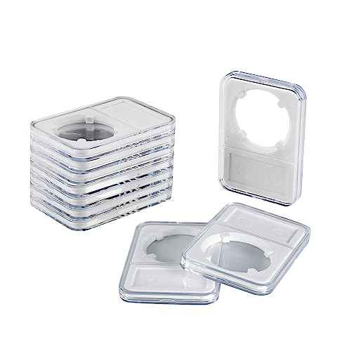 20-Pack Coin Slab Display Holder, Storage Case for Morgan, Peace, IKE Silver 38mm Dollar Coin, Organize Your Coin Collection with Clear Acrylic Cases