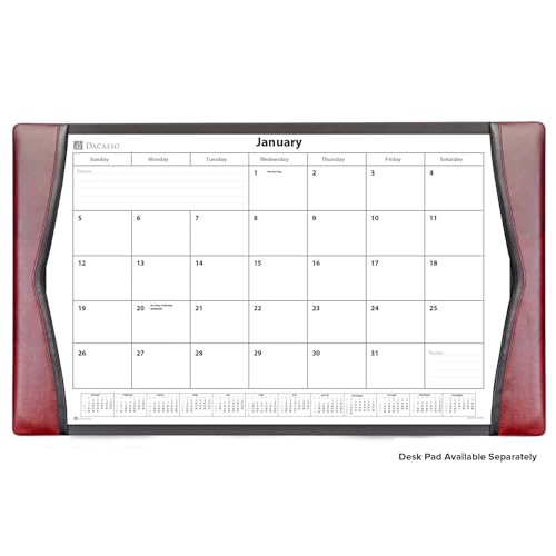 2025 Desk Pad Monthly Calendar Refill/Insert, 32.875" x 18.875", Dacasso (S2002 / S2002-O)