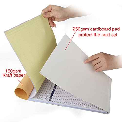 Sales Order Book, 3-Part, Carbonless Forms with White, Yellow, and Pink Copies, 8-1/2" X 11" Inch, 33 Sets per Pack,10 Packs Totally (10)