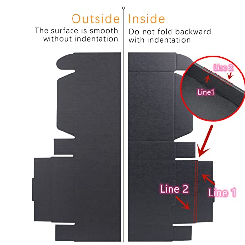 Small Black Shipping Boxes for Small Business Pack of 25-9x6x4 inches Cardboard Corrugated Mailer Boxes for Shipping Packaging Craft Gifts Giving Products