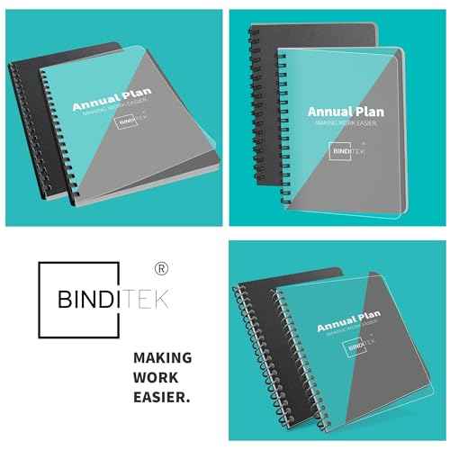 Binditek 100 Pack Binding Covers and Backs Set, 8.75 x 11.25 Inches, 50 Clear PVC (8Mil), 50 Sand-Textured Polycovers (12Mil), Oversize
