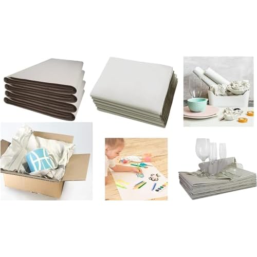 100 Sheets Packing Paper for Moving, Newsprint Paper for Packing Wrapping, Wrapping Paper for Packaging Glasses Dishes - Must Have Packing Supplies for Moving Box Filler(12 * 24in)