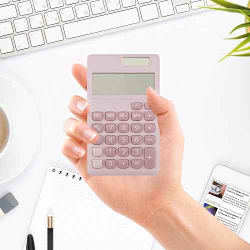 Pink Calculator,Calculator Small,School Supplies Essentials Mini Calculators Cute Solar 4 Function Calculators Basic Calculato for Home Office Supplies,Stocking Stuffers for Teen Girls Boys