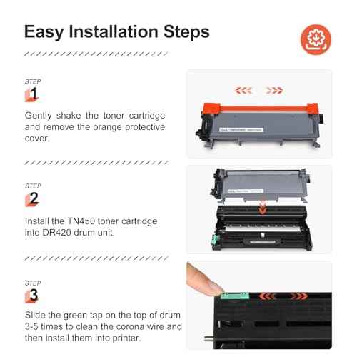 v4ink 4PK TN450 Toner Cartridge Compatible Replacement for Brother TN450 TN420 Toner Cartridge High Yield Black Ink for HL-2240d HL-2270dw HL-2280dw MFC-7360n MFC-7860dw IntelliFax 2840 2940 Printer