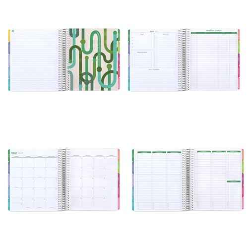 7x9 Coiled Academic Planner (January 2026 - December 2026) - Journey cover, Journey theme, platinum coil