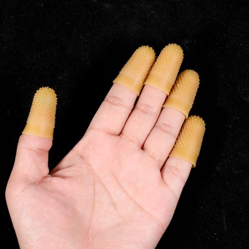 Rubber Finger Tips 24 Pack for Sorting Sewing Crafts & Paperwork - Reusable, Non-Slip