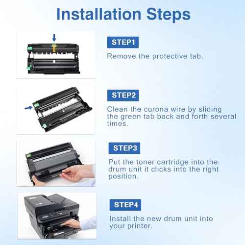DR830 Drum Unit (NOT Toner) Replacement for Brother DR830 DR-830 High Yield Drum Unit Compatible with Brother HL-L2460DW HL-L2405W MFC-L2820DW DCP-L2640DW HL-L2465DW HL-L2480DW Printer (2 Pack)