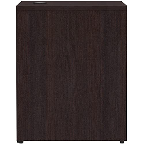 Lorell Espresso Laminate Desk Return - 1" Thick, Left/Right Configurable