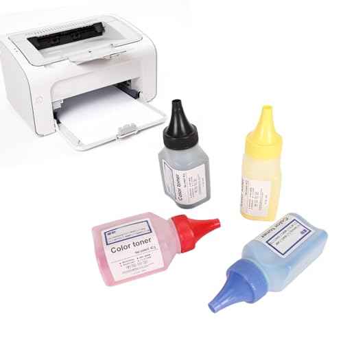 Toner Refill Kit, 4-Pack Color Cartridge Set with Chips, Compatible with 215A 215X Printer Series, High Yield 2300 Pages, PVC PCB Material