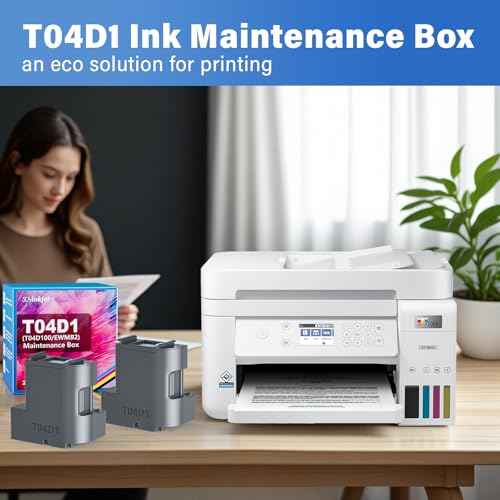 T04D1 T04D100 Ink Maintenance Box Compatible for ET-15000 ET-3850 ET-4850 ET-3760 ET-4750 ET-3750 ET-4760 ET-3710 ET-5150 ET-3830 ET-2980 ET-2988 ET-M1000, TO4D1/TO4D100/04D1/EWMB2