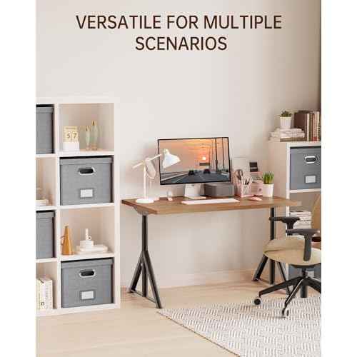 2 Pack File Storage Organizer, Filing Box, Portable File Box with Lid, Fit for Letter/Legal File Folder Storage, Document Organizer, Gray
