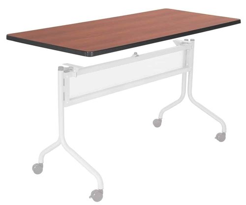 Safco Impromptu Mobile Training Table Rectangle Top 60 by 24-Inch, Cherry