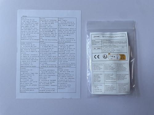 JWFKWNH 100PCS RFID Label Sticker 13.56MHz ISO14443A IC S50 Adhesive Label/Sticker/Wet Embedding