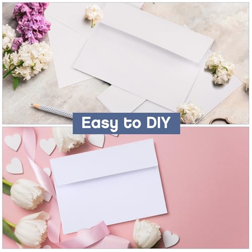 Fainne A6 Envelopes 4x6 White Envelopes for 4x6 Cards, Photos, Invitations, Wedding, Graduation, Birthday, Bridal Shower, Announcements, Baby Shower (600 Pcs)