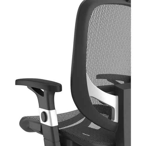 Staples Hyken Ergonomic Swivel Task Chair, Adjustable Office Chair with Breathable Mesh and Lumbar Support, Perfect for Home and Office, Black