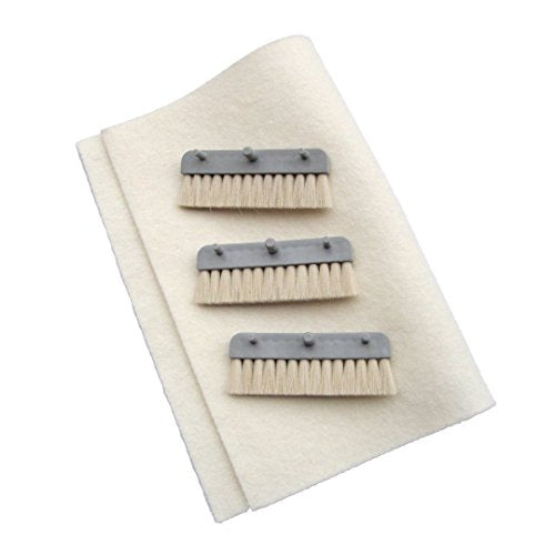 Neopost Moistening & Sealing Brush Set with 3 Brushes & Cloth for Inserters