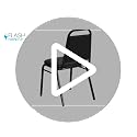 Flash Furniture Hercules Vinyl Banquet Chair Set of 4 - Black