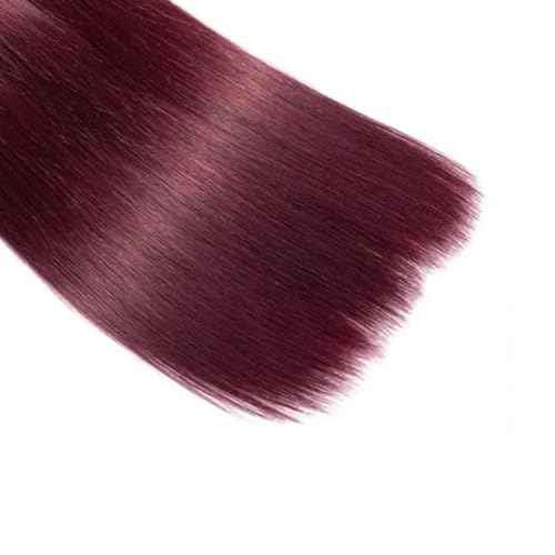#99J Bundles Human Hair Straight Bundles 30 Inch Burgundy Straight Bundle Unprocessed Brazilian Virgin Weave Hair 1 Bundle 50 Gram Per Bundle