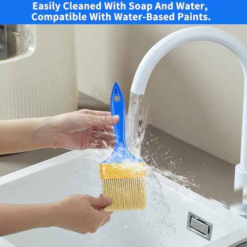 3 Pack Paint Brushes - Ideal for Priming, Painting, Varnishing, Wood, Walls, and More