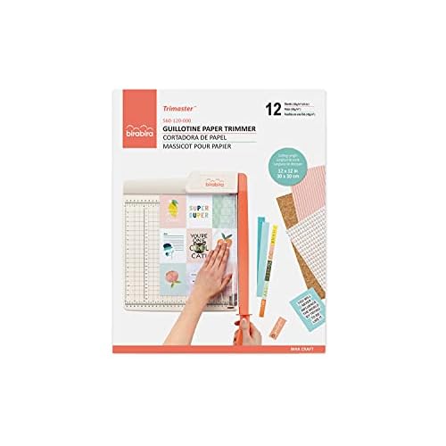 Bira Craft Guillotine Paper Trimmer, Heavy Duty Cutter, Guillotine Cutter, 12 inch cut length, for Coupons, Craft Paper and Photos