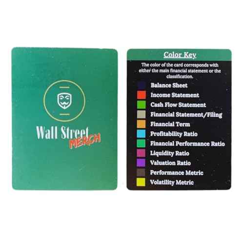 Wall Street Merch Investment Flashcards: Master Financial Statements - Learn to Analyze Balance Sheets, Cash Flow, and Income Statements for Stock Market Investors