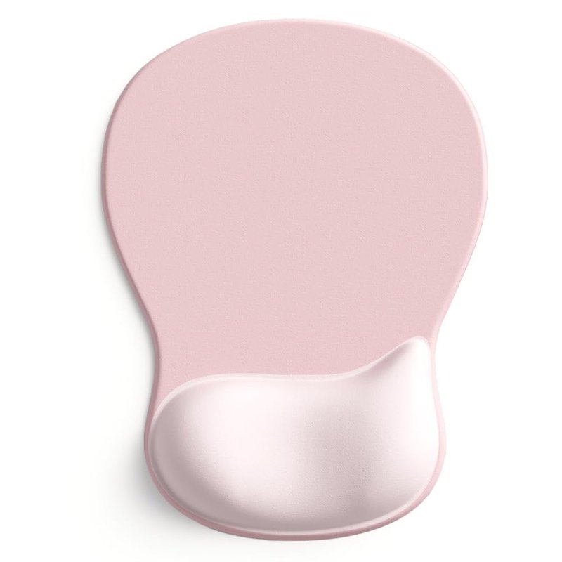 DEMON CHEST ErgoComfort Gel Wrist Rest Mouse Pad-Ergonomic Office Mousepad with Wrist Support-Non-Slip, Design Desk Accessories Mat for Home&Game Decor (02Pink Serenity)