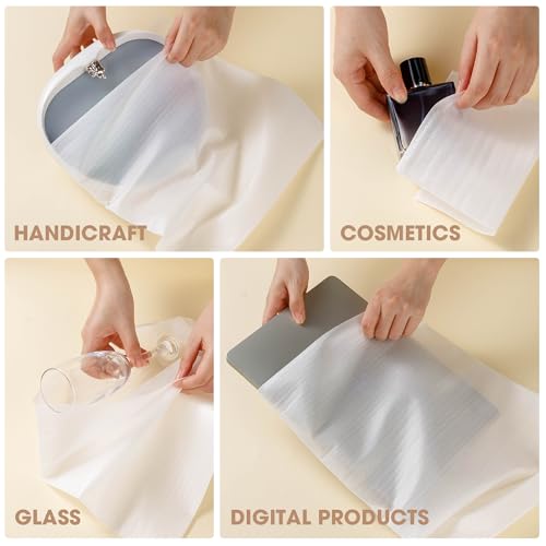 100 Pack Dish Packing Supplies for Moving, 12x12 Inch Cushion Foam