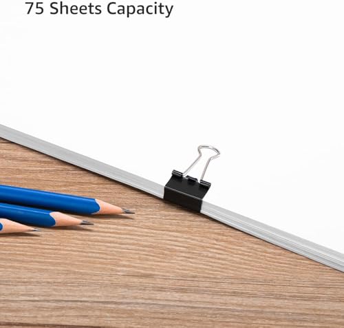 Amazon Basics Small Binder Clips 0.75 in, 144 Count Office Supplies