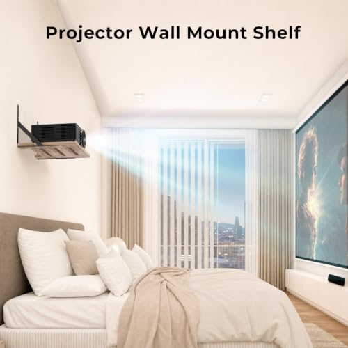 Ztounk 15.75 x 11.02 Inch Large Wall Mount Shelf for Projectors, Routers, Gaming Consoles