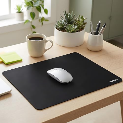 Senetem 4-Pack Gaming Mouse Pad - Non-Slip Black, 11L x 8.6W Inches