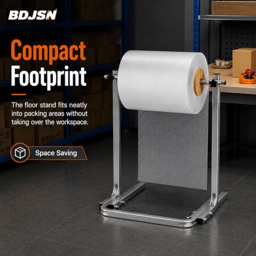 60cm Floor Standing Bubble Wrap Dispenser Galvanized Steel Packing Roll Holder