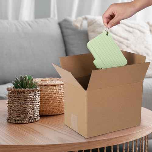 40 pack 8x6x6 inch Cardboard Box Mailers, Kraft Corrugated Mailer Cardboard Shipping Boxes For Small Business, Mailing, Packing and Storage