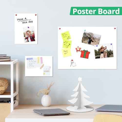 CreGear Foam Boards 5 Pack, 11" x 14" Foam Core Board for Projects, 3/16" Thick White Poster Board Sheets for Signboards, Arts and Crafts, Framing, Display